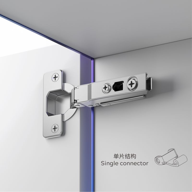 SMALL ANGLE SNAP-ON 3D ADJUSTABLE  SOFT CLOSE HINGE (TWO-WAY)